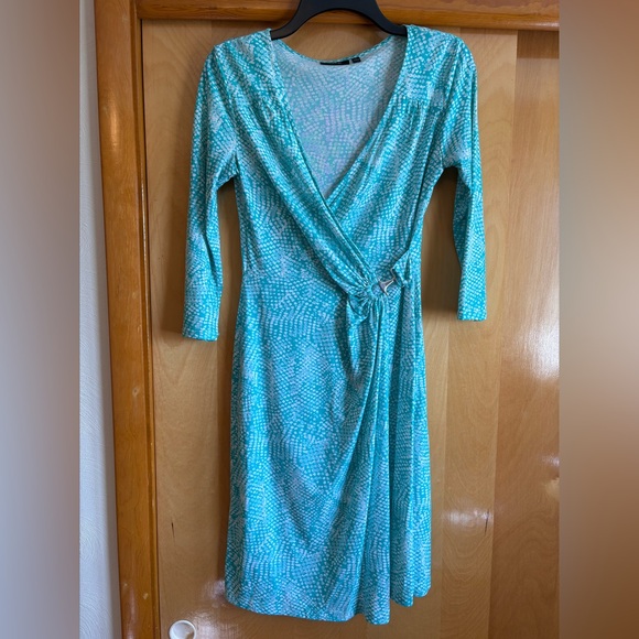 Apt. 9 Dresses & Skirts - Apt. 9 Turquoise Wrap Dress